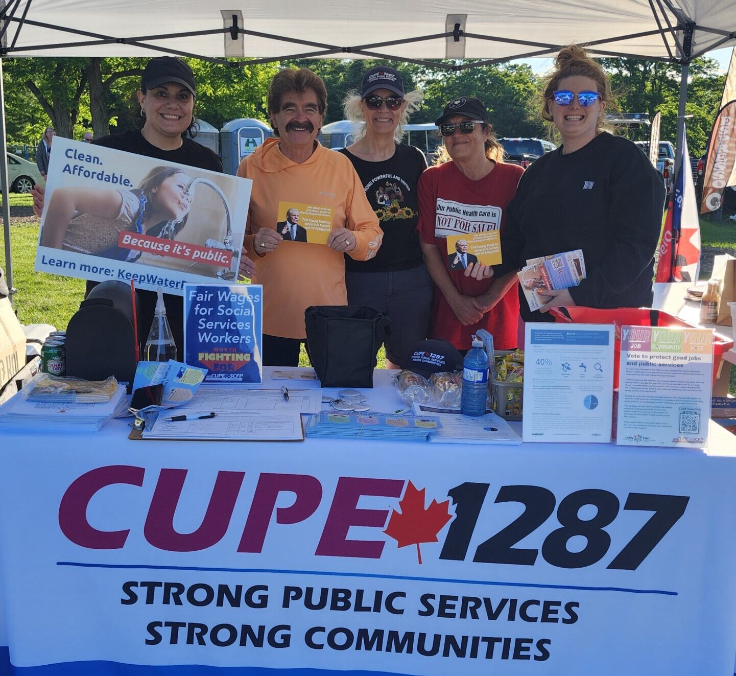 CUPE 1287 fights privatization at Ribstock